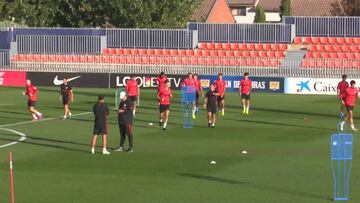 El Atlético volvió al trabajo después de Moscú