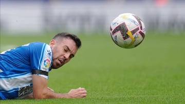 Edu Exposito of RCD Espanyol during the La Liga match between RCD Espanyol and Elche CF played at RCDE Stadium on October 23, 2022 in Barcelona, Spain. (Photo by Bagu Blanco / Pressinphoto / Icon Sport)