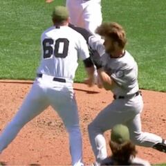 ¡Puños fuera! Bryce Harper protagoniza bronca ante Giants