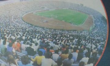 Imagen del estadio Nacional en la jornada en que El&iacute;as Figueroa se despidi&oacute; del f&uacute;tbol. Fue el 8 de marzo de 1984.