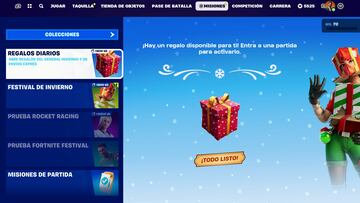 fortnite festival invierno 2023 evento navidad regalos