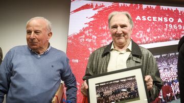 29-04-2023. CHURRUCA, COMPONENTE DEL SPORTING 69-70 AL QUE EL CLUB HOMENAJEÓ POR SU ASCENSO A PRIMERA HACE 53 AÑOS.