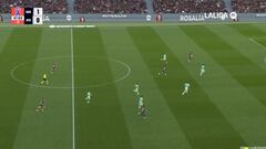 La estratosférica asistencia de Lamine Yamal desde el centro del campo a Ferran