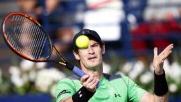 Murray, durante su partido con Coric.