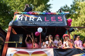 Manifestación por el Orgullo LGTBIQ+ en Madrid.