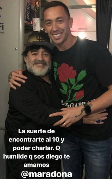 Marchesín presumió foto con Maradona en Argentina