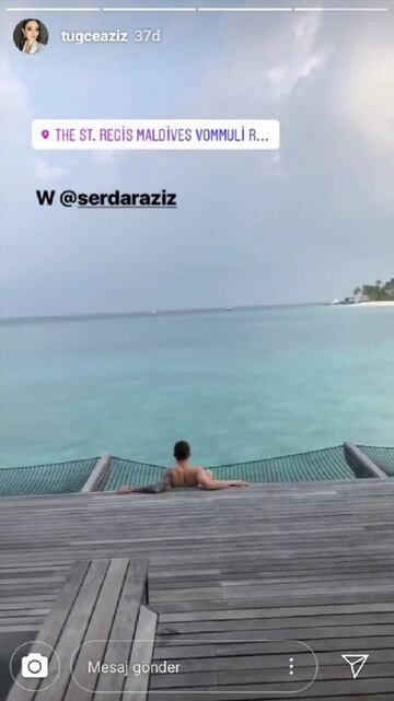 Serdar Aziz posa en las Maldivas cuando hab&iacute;a alegado &quot;dolores de est&oacute;mago&quot;: