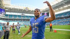 MIAMI, FL - OCTOBER 21: Golden Tate #15 of the Detroit Lions heads to the locker room after the game against the Miami Dolphins at Hard Rock Stadium on October 21, 2018 in Miami, Florida.   Mark Brown/Getty Images/AFP
 == FOR NEWSPAPERS, INTERNET, TELCOS &amp; TELEVISION USE ONLY ==