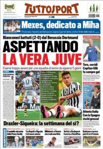 Portadas de la prensa deportiva