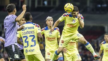   Henry Martin of America during the 9th round match between America and Mazatlan FC as part of the Torneo Clausura 2024 Liga BBVA MX at Azteca Stadium on February 21, 2024 in Mexico City, Mexico.