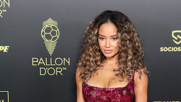 Paris (France), 17/10/2022.- Jordan Ozuna, girlfriend of Real Madrid's Karim Benzema, arrives for the Ballon d'Or ceremony in Paris, France, 17 October 2022. For the first time the Ballon d'Or, presented by the magazine France Football, will be awarded to the best players of the 2021-22 season instead of the calendar year. (Francia, Jordania) EFE/EPA/Mohammed Badra
