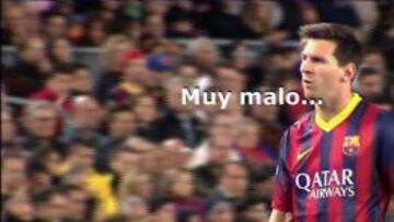 Messi, en el momento del partido.