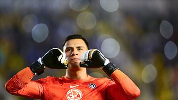 Luis Malagon of America during the 5th round match between America and FC Juarez as part of the Liga BBVA MX, Torneo Clausura 2025 at Ciudad de los Deportes Stadium, on February 01, 2025 in Mexico City, Mexico.