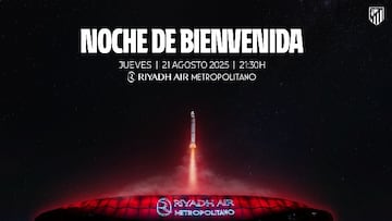 El Atlético presentará a sus nuevos fichajes el jueves a las 21:30 horas en el Metropolitano.