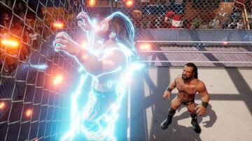 A nivel gráfico el juego apuesta por el Unreal Engine y un nuevo enfoque cartoon en el que los luchadores parecen figuras de acción y están rodeados de efectos especiales. Le sienta como un guante.