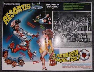 La película protagonizada por Adalberto Martínez salió a la luz en 1979 y usa la fantasía que convierte al famoso Resortes en un gran futbolista ayudado por los poderes extraterrestres