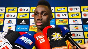 Davinson S&aacute;nchez, defensor de la Selecci&oacute;n Colombia. 