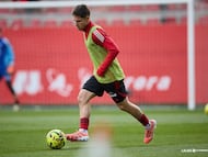 Fer Medrano será baja ante el Andorra en la próxima jornada.