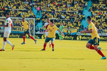 La Selección Colombia perdió 0-1 con la Selección Perú en Barranquilla por la decimoquinta jornada de las Eliminatorias Sudamericanas.