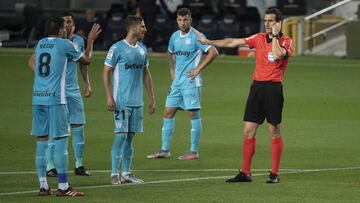 Los jugadores del Leganés.