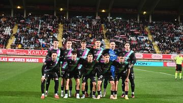 Once del Málaga en León.