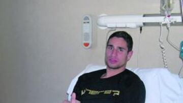 <b>LE OPERARON AYER. </b>Álex Geijo fue operado ayer y entre hoy y mañana será dado de alta.