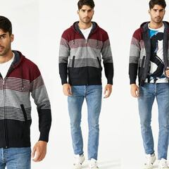 Haz frente al frío con esta chaqueta de punto con capucha suave