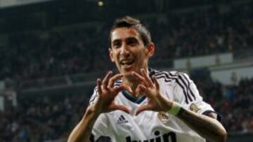 Di María hizo el segundo gol del Real Madrid en la goleada al Zaragoza en el Santiago Bernabéu.