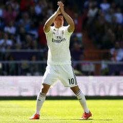 James y las goleadas: festejó en cada equipo donde jugó