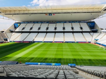 El escenario deportivo está situado en Sao Paulo y acogerá el partido de los cuartos de final de Copa América entre Colombia y Chile.