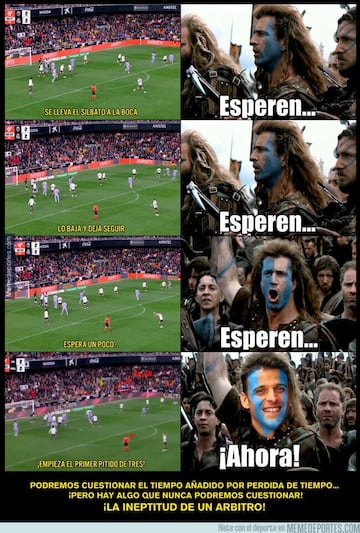 Las memes inundan las redes tras la polémica en Mestalla