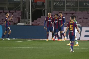 Gol de Messi, el segundo para el Argentino, después de anotar el primero de penalti 