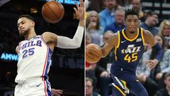 Ben Simmons y Donovan Mitchell aspiran a ganar el premio de Mejor Rookie de la 2017-18.