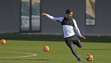 Felipe, durante un entrenamiento. 