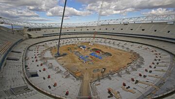 Las obras de La Peineta.