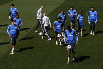 El Madrid prepara el partido contra el Rayo