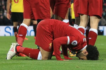 Mohamed Salah, idolized in Liverpool and Rome.