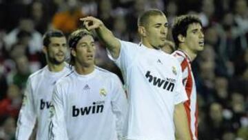 Benzema no marcó en Bilbao.