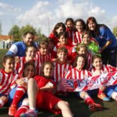 El Alevín A del Atlético Féminas, campeón en una Liga de chicos
