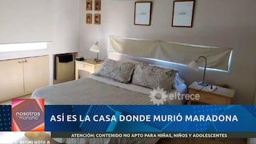 Así es la casa en la que falleció Maradona