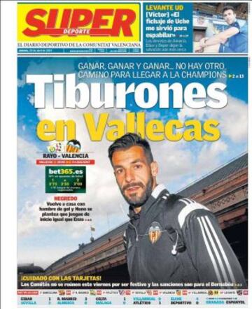 Portadas de la prensa deportiva