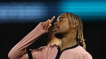 Barcola durante el partido de liga francesa contra el Rennes.