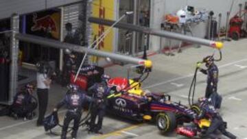 DECEPCIONANTE. Ni los Red Bull ni los Toro Rosso firmaron un buen papel en el GP de Austria.