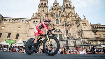 Primoz Roglic en la Vuelta a España.