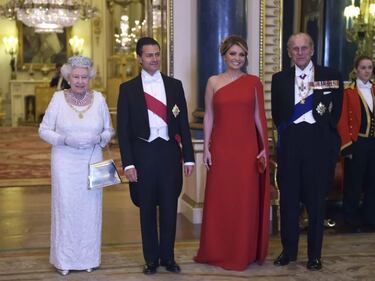 La reina Isabel II y los 5 presidentes de México con los que se reunió