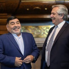 Maradona alabó a Fernández y criticó a Mauricio Macri