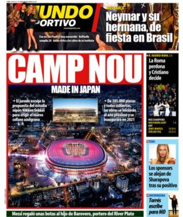 Portadas de la prensa mundial