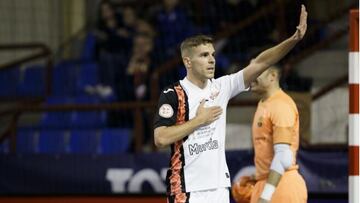 El ala sevillano de ElPozo Murcia Alberto García se disculpa con su afición tras la eliminación en la Copa del Rey 2023.