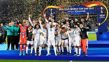 Diciembre de 2017. El Real Madrid gana el mundial de clubes al Gremio de Porto Alegre de Brasil tras vencer 1-0 en la final celebrada en Abu Dhabi.