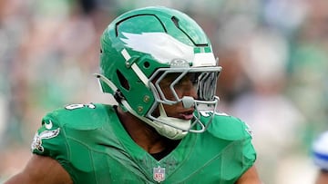 Barkley became only the ninth player in NFL history to go over 2,000 rushing yards in a single season against the Dallas Cowboys.